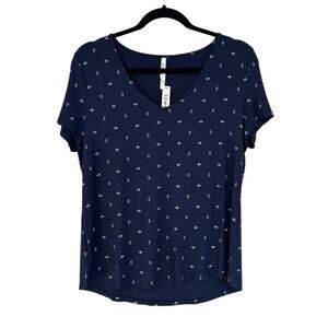 NWT Soma Cool Nights Short Sleeve Pajama Tee in Shine Bright Lavender - Size S